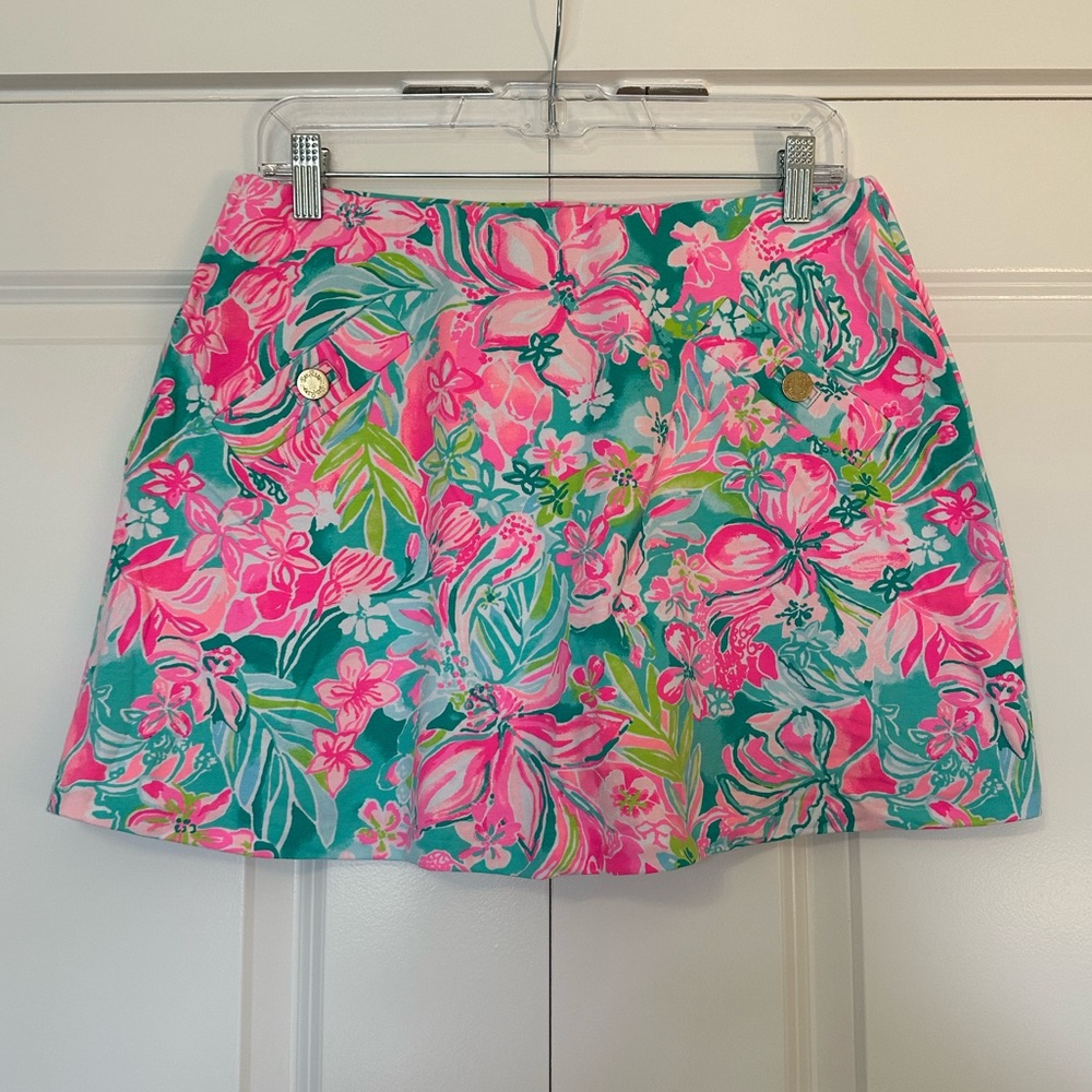 NWT Lilly Pulitzer Madison Skort Hot On The Scene Size Medium